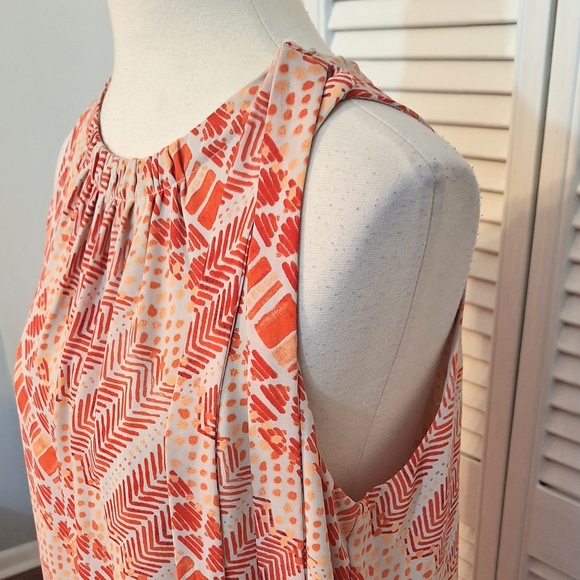 Vince camuto ruched sleeveless hi low blouse top small *C2 - Picture 7 of 7